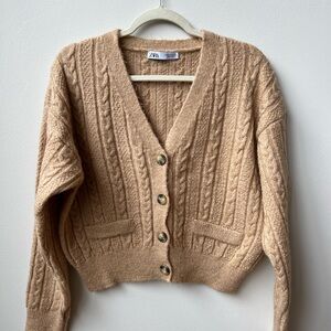 Camel Brown Zara Cardigan